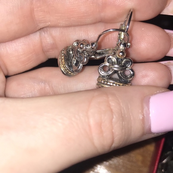 Black onyx drop earrings - Picture 3 of 3